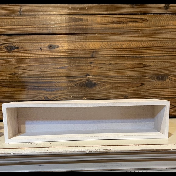 Broyhill Farmhouse Rustic Vase Wooden Rustic Box Decor NWT - Picture 7 of 9